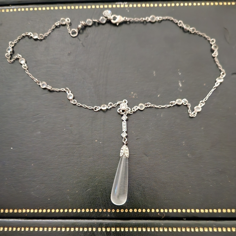 Lauren Ralph Lauren crystal teardrop necklace